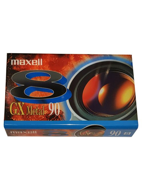 Maxell GX Metal 90 kazetta Video8 rendszer